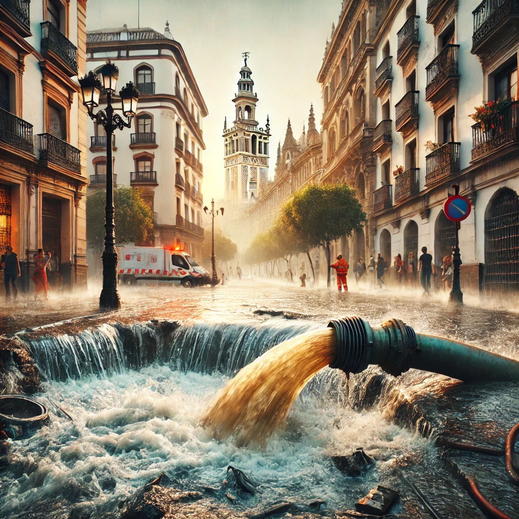 Fugas en las tuberías de Sevilla pierden el 11% del agua potable ...